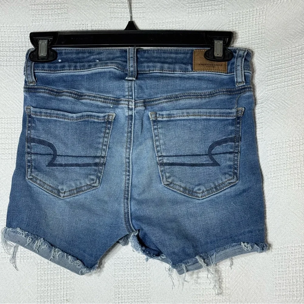 American‎ eagle outfitters high rise jean shorts Size 0 Shortie Blue Women's 0